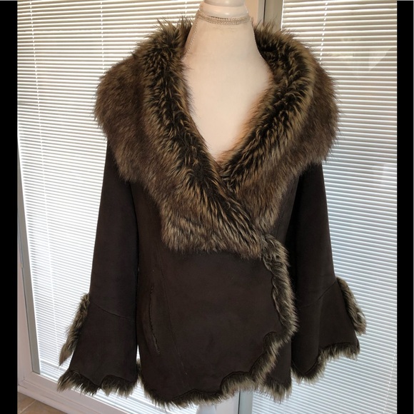 Jackets & Blazers - Novelti adorable junior faux coat brown,small,fur